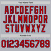 Custom Gray Red-Navy Line Authentic Baseball Jersey
