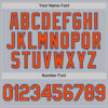 Custom Gray Orange-Royal Line Authentic Baseball Jersey