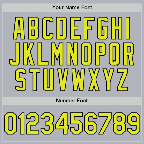 Custom Gray Neon Yellow-Black Line Authentic Baseball Jersey