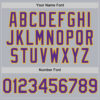 Custom Gray Purple-Gold Line Authentic Baseball Jersey