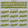 Custom Gray Green-Gold Line Authentic Baseball Jersey