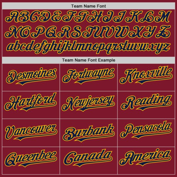 Custom Crimson Navy-Gold Line Authentic Baseball Jersey