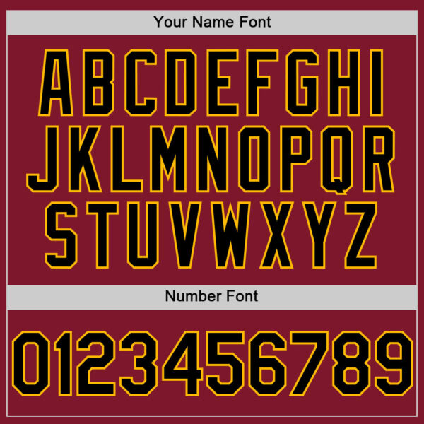 Custom Crimson Black-Gold Line Authentic Baseball Jersey