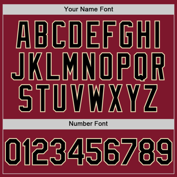 Custom Crimson Black-Cream Line Authentic Baseball Jersey