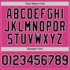 Custom Pink Black-White Line Authentic Baseball Jersey