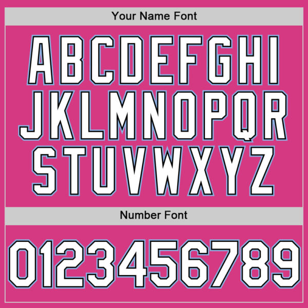 Custom Pink Black-Light Blue Line Authentic Baseball Jersey