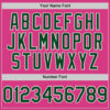 Custom Pink Green-White Line Authentic Baseball Jersey