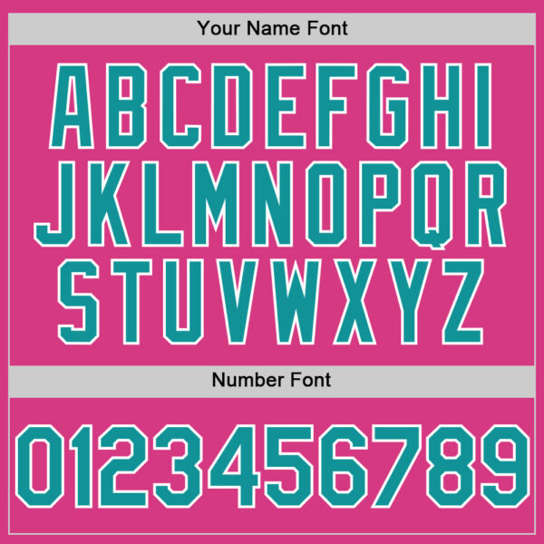 Custom Pink Teal-White Line Authentic Baseball Jersey