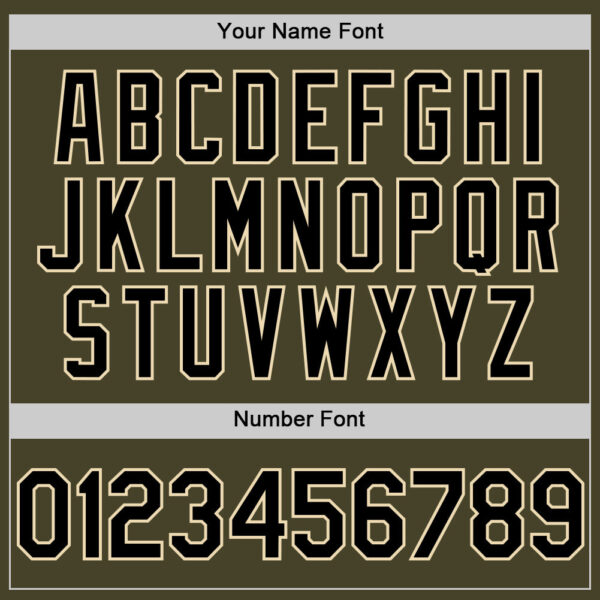 Custom Olive Black-Cream Line Authentic Salute To Service Baseball Jersey