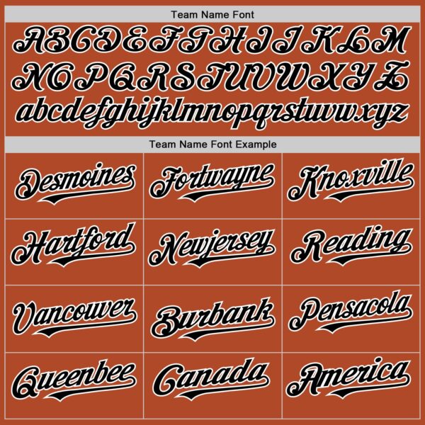 Custom Texas Orange Black-White Line Authentic Baseball Jersey