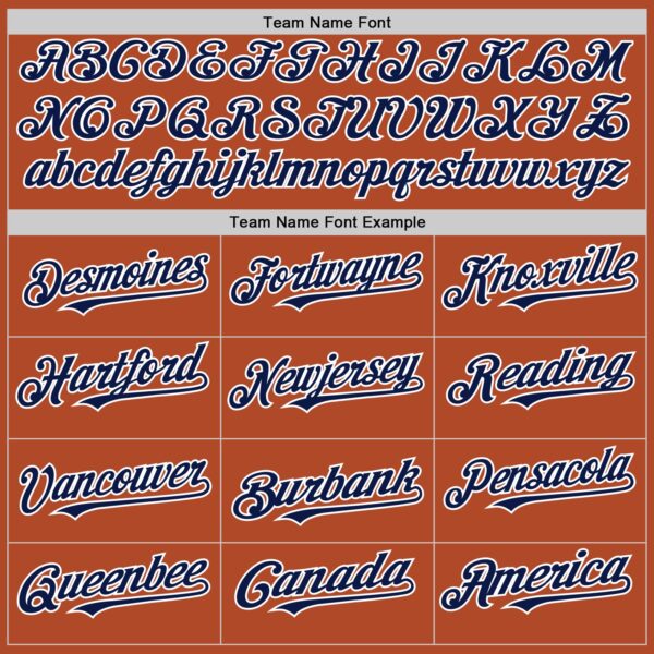 Custom Texas Orange Navy-White Line Authentic Baseball Jersey