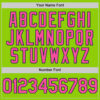 Custom Neon Green Pink-Navy Line Authentic Baseball Jersey