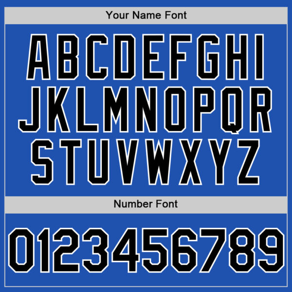 Custom Thunder Blue Black-White Line Authentic Baseball Jersey