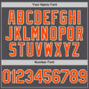 Custom Steel Gray Orange-White Line Authentic Baseball Jersey