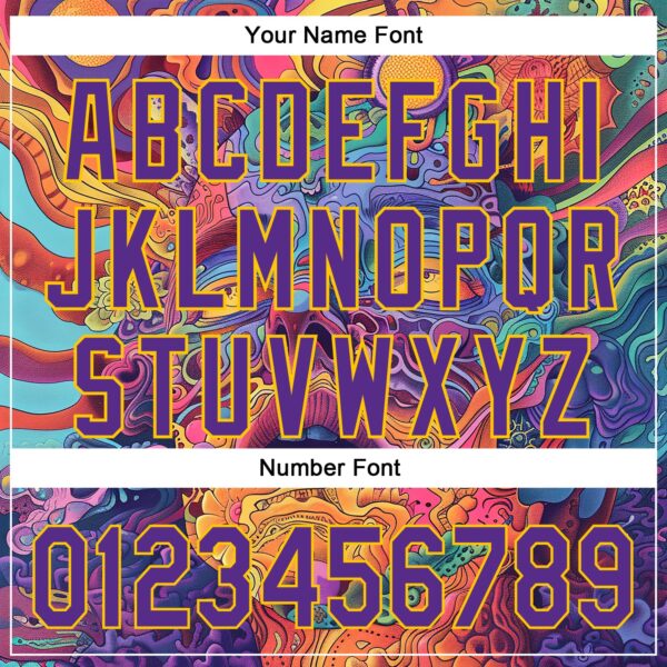 Custom Red Purple-Yellow 3D Pattern Design Abstract Painting Authentic Baseball Jersey