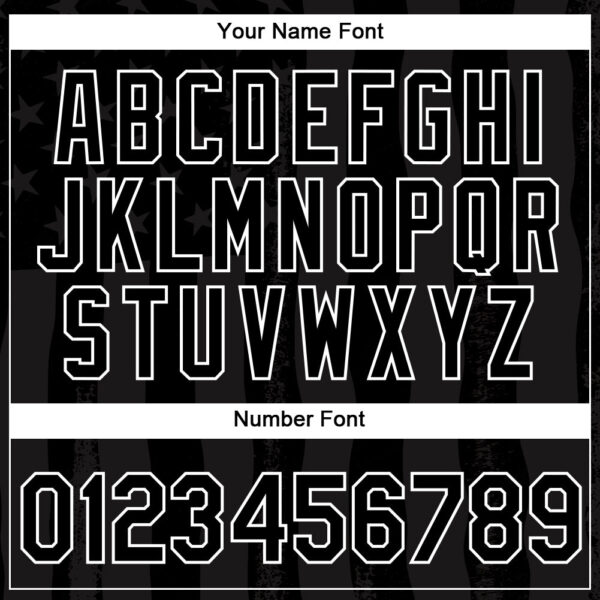 Custom Black White 3D Skull With American Flag Performance T-Shirt