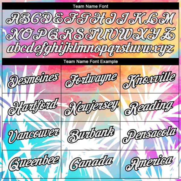 Custom White Black 3D Pattern Design Hawaii Palm Leaves Performance T-Shirt