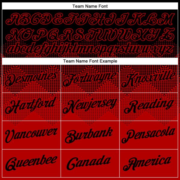 Custom Black Red 3D Pattern Design Gradient Square Shapes Performance T-Shirt