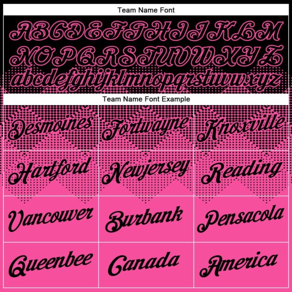 Custom Black Pink 3D Pattern Design Gradient Square Shapes Performance T-Shirt