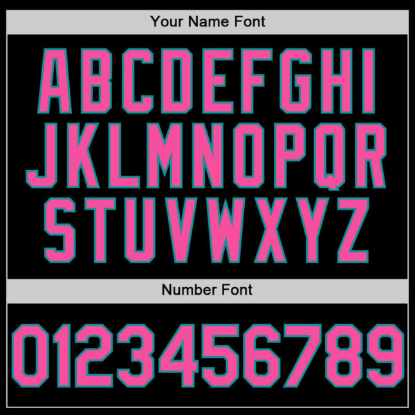 Custom Black Pink-Teal 3D Pattern Design Gradient Style Twinkle Star Authentic Baseball Jersey