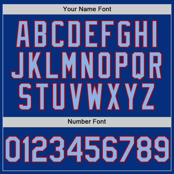 Custom Royal Light Blue-Red 3D Pattern Design Gradient Style Twinkle Star Authentic Baseball Jersey