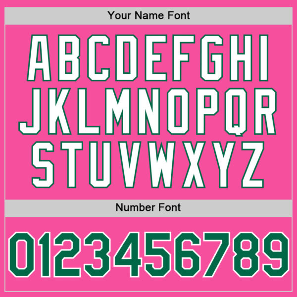 Custom Pink Kelly Green-White 3D Pattern Design Gradient Style Twinkle Star Authentic Baseball Jersey