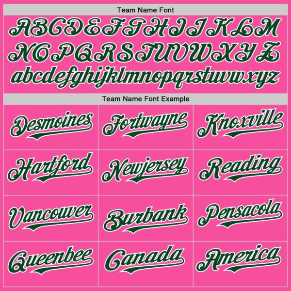 Custom Pink Green-White 3D Pattern Design Gradient Style Twinkle Star Authentic Baseball Jersey