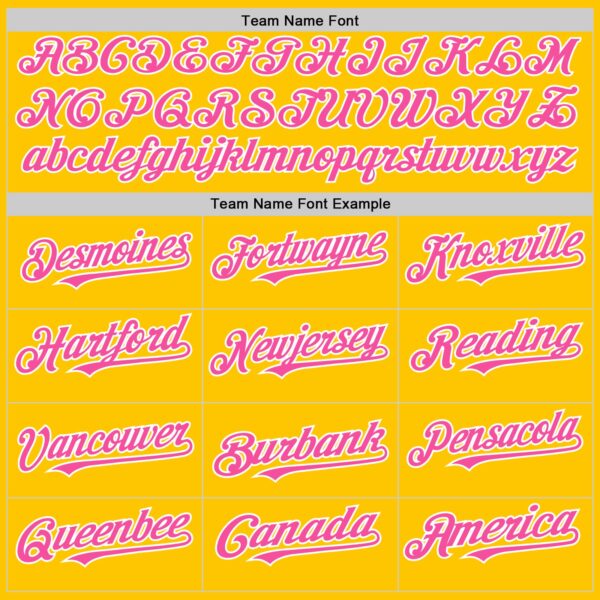 Custom Yellow Pink-White 3D Pattern Design Gradient Style Twinkle Star Authentic Baseball Jersey