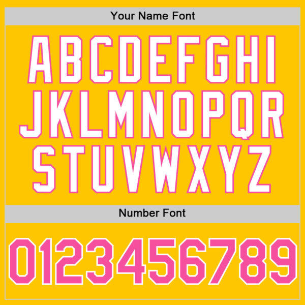 Custom Yellow Pink-White 3D Pattern Design Gradient Style Twinkle Star Authentic Baseball Jersey