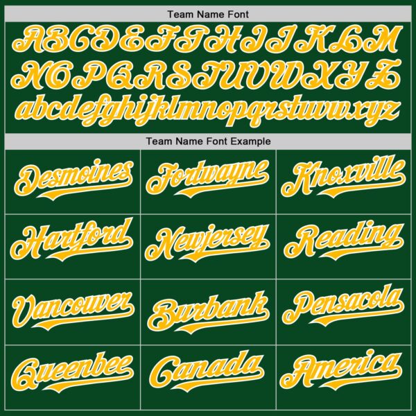 Custom Green Gold-White 3D Pattern Design Gradient Style Twinkle Star Authentic Baseball Jersey