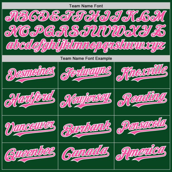 Custom Green Pink-White 3D Pattern Design Gradient Style Twinkle Star Authentic Baseball Jersey