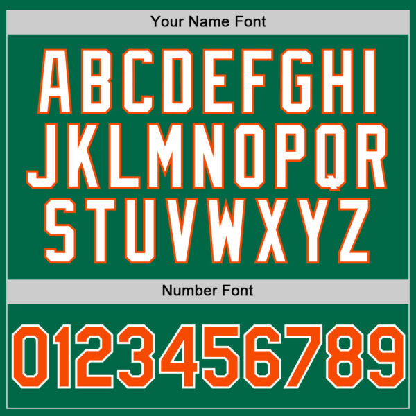 Custom Kelly Green Orange-White 3D Pattern Design Gradient Style Twinkle Star Authentic Baseball Jersey