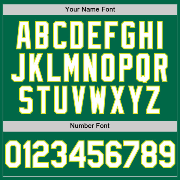 Custom Kelly Green White-Neon Yellow 3D Pattern Design Gradient Style Twinkle Star Authentic Baseball Jersey