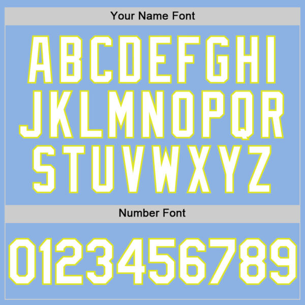 Custom Light Blue White-Neon Yellow 3D Pattern Design Gradient Style Twinkle Star Authentic Baseball Jersey