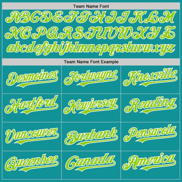 Custom Teal Neon Green-White 3D Pattern Design Gradient Style Twinkle Star Authentic Baseball Jersey