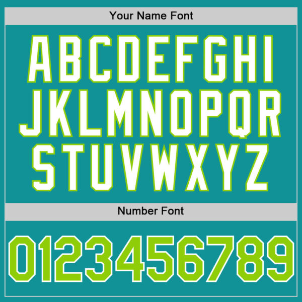 Custom Teal Neon Green-White 3D Pattern Design Gradient Style Twinkle Star Authentic Baseball Jersey