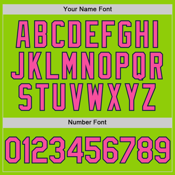 Custom Neon Green Pink-Navy 3D Pattern Design Gradient Style Twinkle Star Authentic Baseball Jersey