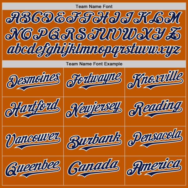 Custom Texas Orange Navy-White 3D Pattern Design Gradient Style Twinkle Star Authentic Baseball Jersey