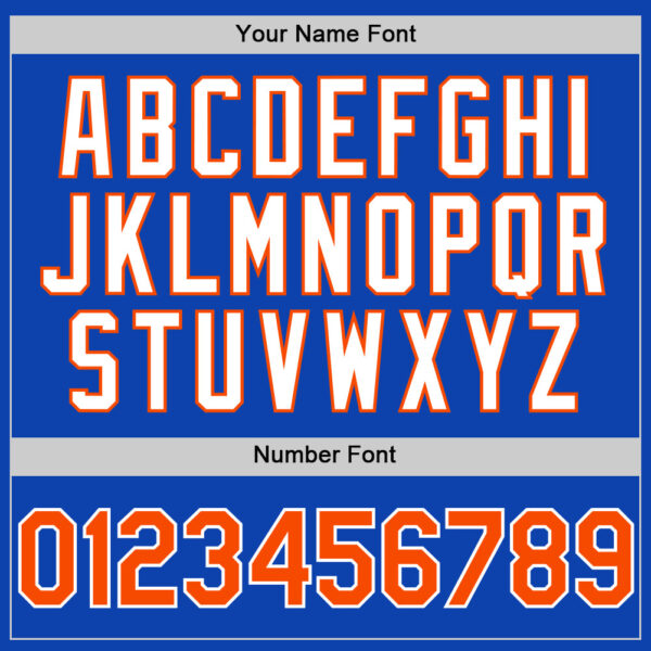 Custom Thunder Blue Orange-White 3D Pattern Design Gradient Style Twinkle Star Authentic Baseball Jersey