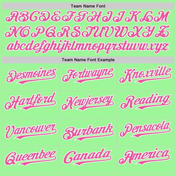 Custom Pea Green Pink-White 3D Pattern Design Gradient Style Twinkle Star Authentic Baseball Jersey