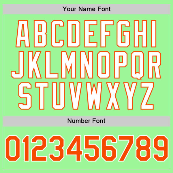 Custom Pea Green Orange-White 3D Pattern Design Gradient Style Twinkle Star Authentic Baseball Jersey