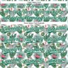Custom White Kelly Green 3D Pattern Design Animal Zebra Flamingo And Hawaii Palm Leaves Authentic Baseball Jersey