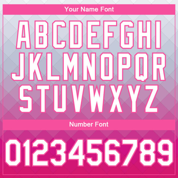 Custom Gray White-Pink 3D Pattern Design Gradient Square Shape Authentic Baseball Jersey