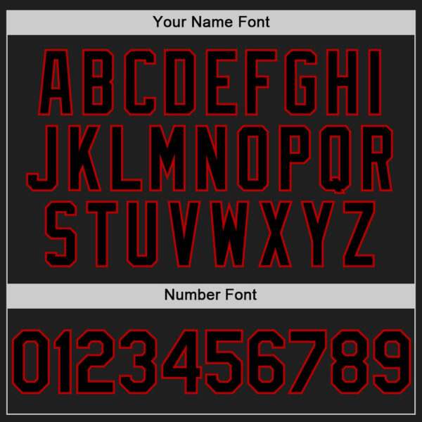 Custom Black Red 3D Pattern Design Confetti Authentic Baseball Jersey