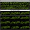 Custom Black Neon Green 3D Pattern Design Rave Monster Authentic Baseball Jersey