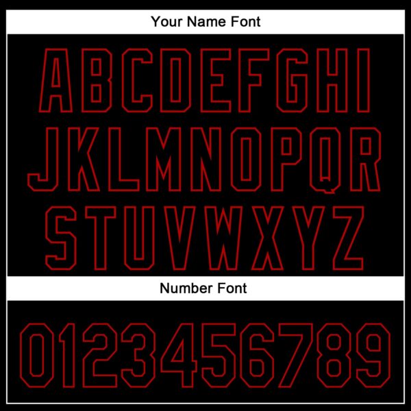 Custom Black Red 3D Pattern Design Rave Bloody Handprint Authentic Baseball Jersey