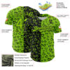 Custom Neon Green Black 3D Pattern Design Rave Halloween Pumpkin Authentic Baseball Jersey