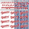 Custom White Red-Royal 3D American Flag Stars Authentic Baseball Jersey