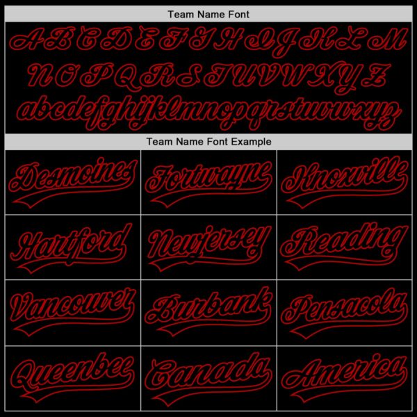 Custom Black Red 3D Pattern Design Gothic Style Cross With Wings Authentic Baseball Jersey