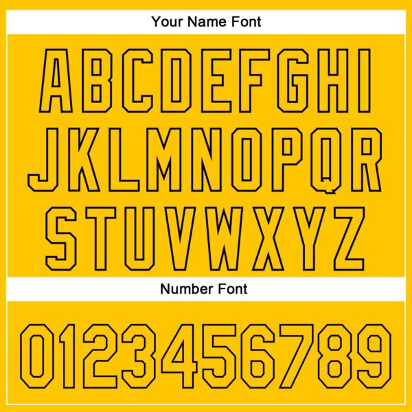 Custom Yellow Black 3D Pattern Design Gradient Style Irregular Shape Authentic Baseball Jersey